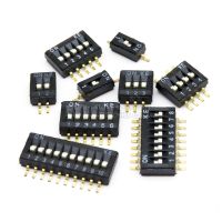 5PCS SMD SMT สวิตช์ประเภทสไลด์ 1P 2P 3P 4P 5P 6P 8P 10P 1.27 มม. ตําแหน่งทาง DIP สวิตช์สลับพิทช์สีดําสวิตช์สแน็ปสีดํา