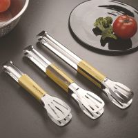 Stainless Steel Food Tongs Kitchen Utensils Buffet Cooking Tool Anti Heat Bread Clip