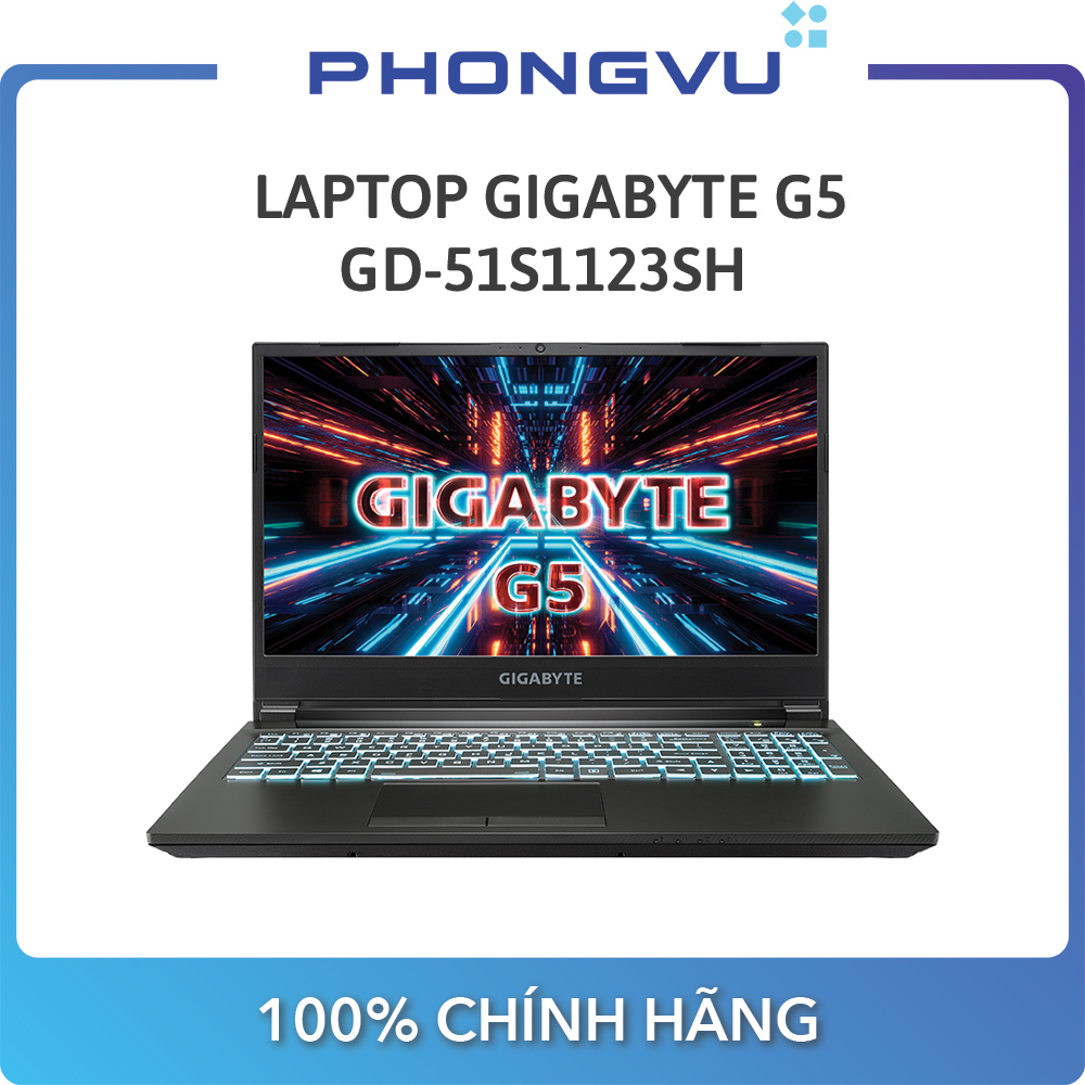 Laptop Gigabyte G5 GD-51S1123SH (15.6 inch FHD/ i5-11400H/16GB/512GB SSD/RTX 3050/Win 10 Home SL)
