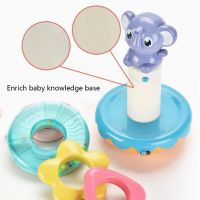 MOLD Shower Toys for Kids Gifts Swimming PoolBathtub Accompany Supplies Rotatable Baby Bath Set Toys Stacked Colorful Cups