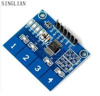 Ttp224โมดูลเซ็นเซอร์สัมผัสสวิทช์สัมผัสปรึมาณสูง4ช่องสำหรับ Arduino