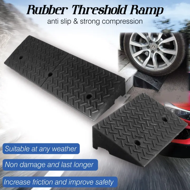 JME Ready Stock Rubber Plastic Threshold Ramp / Curb Ramp / Step Mat ...