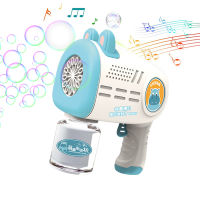 เพลงอัตโนมัติ Bubble Machine สำหรับเด็ก Bubble Rocket Launcher Bubble Blower เด็กดนตรีสบู่ Bubble Maker ของเล่นกลางแจ้ง