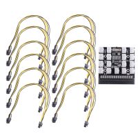 12Pcs PCI-E 6Pin to 2P+6P Power Splitter Cable for PCIE PCI Express Image Card Y Splitter Extension Cable