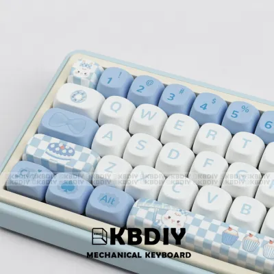 KBDiy 140Keys/Set MOA Profile Keycap PBT MAC ISO 7u Keycaps Cute Alice Theme Key Cap Set DYE-SUB for Mechanical Keyboard Keycap