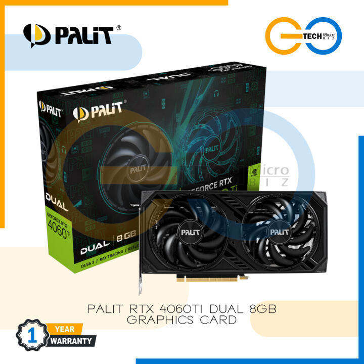 Palit GeForce RTX 4060 Ti Dual 8GB GPU Graphics Card 4060Ti | Lazada PH