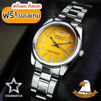 AMERICA EAGLE นาฬิกาข้อมือผู้หญิง สายสแตนเลส รุ่น AE8035L – SILVER/YELLOW