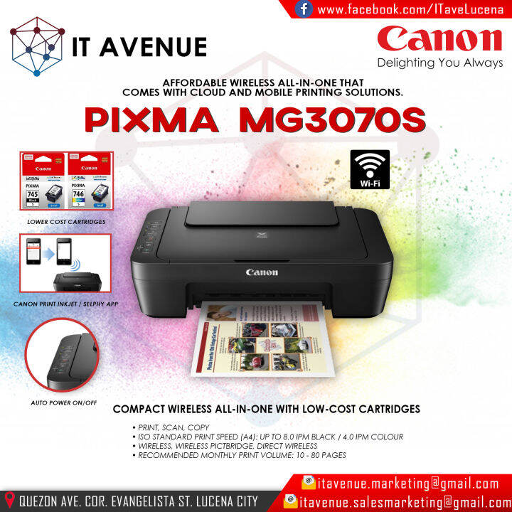 CANON PIXMA MG3070S | Lazada PH