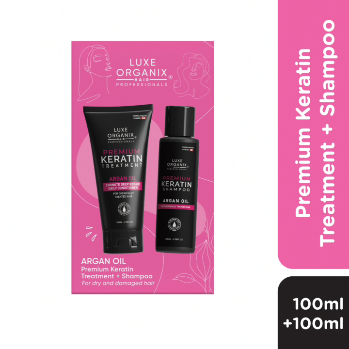 Luxe Organix Keratin Argan Shampoo Bundle Lazada Ph 6585