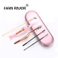 HANRIVER Dig earwax spoon dig ear device adopt ear kit pick button earwax tweezers