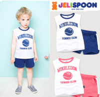 [JELISPOON] เสื้อแขนกุดวินเบิลดัน + กางเกง [korean brand] T-shirt + Pants/JTPUSE04