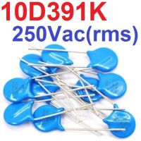 (10ชิ้น)วาริสเตอร์ 10D391K 10mm 250Vac(rms) Varistor อุปกรณ์ป้องกันไฟเกิน สีฟ้า