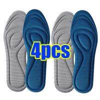 4Pcs Memory Foam Orthopedic Insoles for Shoes Antibacterial Deodorization Sweat Absorption Insert Sport Shoes Running Pads