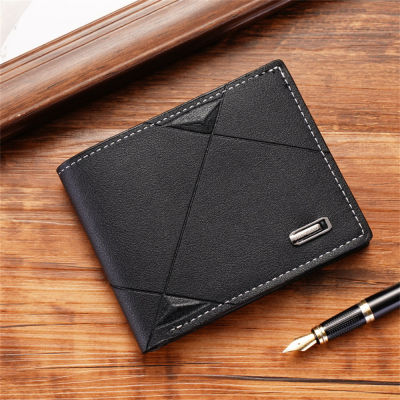 Horizontal Leather Wallet Soft Leather Wallet Short Multi-card Wallet Money Clips For Men Youth Wallet