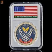 USA Military Core Value Integrity Service Excellence Air Force Retired Honor Medal Token Challenge Coin Collection Badge Gift