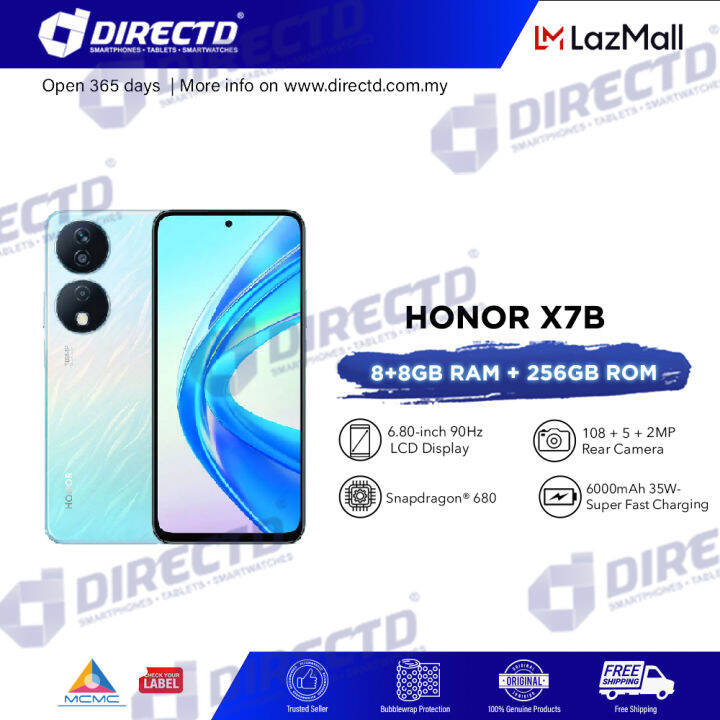 [READY STOCK] HONOR X7b [8GB + 8GB RAM 256GB ROM], 1 Year Warranty by