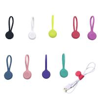 Magnetic Silicone Cable Ties Cable Organizer And Bundling Hanging Stuff Fridge Magnets Wrap Ties Straps For Cord Wire Organizer Cable Management