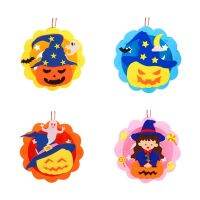 【CW】 DXAD Halloween Pumpkin Lantern Crafts Kits LED Pattern Holiday Decor Preschool Toys