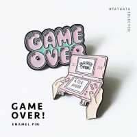 เข็มกลัด Enamel pin : Game over! บริการเก็บเงินปลายทาง