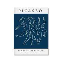 ภาพนิทรรศการผนังรูปวิลเลียมมอร์ริส Picasso Matasse โปสเตอร์ภาพเขียนย้อนยุคนามธรรมดอกไม้69F 0717