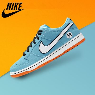 [HOT] ✅Original NK* Duk S- B- Low x 58 Racing Blue White Orange Mens Sports Sneakers R All-Match Board Shoes