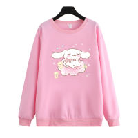 Anime Sanrio Cinnamoroll Sweater Casual Fashion Outer Loose Comfortable Printing Clothing Tops Women Men Kawaii Birthday Gif TT