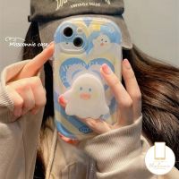 เคสโทรศัพท์มือถือ Tpu นิ่ม กันกระแทก ลายการ์ตูนหัวใจน่ารัก ไล่โทนสี พร้อมขาตั้ง สําหรับ iPhone 14 13 12 MAX 7Plus XR 7 8 6S 6 X XS 2020