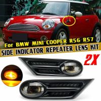 SXN โคมไฟเตือนด้านข้างรถ2ชิ้นสัญญาณเลี้ยวไฟ LED 09102166-1670009สำหรับ MKII MINI Cooper R55 R56 R59 R58 R57