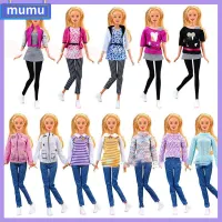 MUMU หลากหลายสไตล์ เสื้อโค้ทตุ๊กตา11.5" อุปกรณ์เสริม DIY แฟชั่นสำหรับผู้หญิง เสื้อผ้างานปาร์ตี้ ของใหม่ สวมใส่สบายๆ กางเกงตุ๊กตาผ้า ตุ๊กตา30ซม.