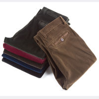 Wholesale Autumn And Spring Thick Section Corduroy Mens Casual Pants Loose Middle-aged Corduroy Trousers Straight Long Pants
