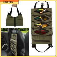 CIRETEX อุปกรณ์อเนกประสงค์ กระเป๋าใส่ของ ซิปมีซิป ถุงเก็บเครื่องมือฮาร์ดแวร์ ตัวจัดการประแจ กระเป๋าเครื่องมือทำงาน กระเป๋าผ้าใบม้วน