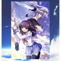 ร้อนนิเมชั่น HD โปสเตอร์อะนิเมะแองเจิล Tachibana Kanade โปสเตอร์สติกเกอร์ห้องตกแต่งผนังอะนิเมะ Kawaii สาววอลล์เปเปอร์ตกแต่ง