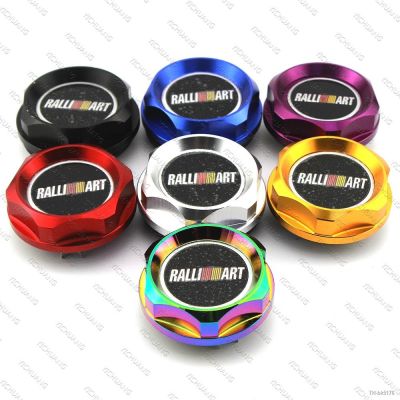 Neo Chrome For Ralliart Aluminum Oil Cap Oil Fuel Filter Racing Engine Tank Cap Cover For Mitsubishi Buck-in Style