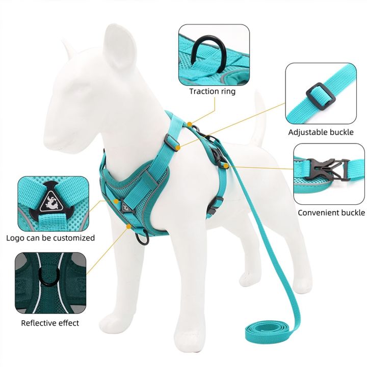 dog-harness-with-1-5m-traction-leash-set-no-pull-dog-vest-strap-adjustable-reflective-breathable-harness-for-dogs-puppy-and-cats