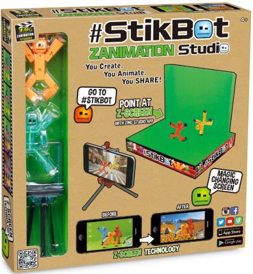 Multiple Styles Choose From Stikbot Puppet Sucker Joint Puppet Freeze Action Figure Filming Animation Toys Tripod Green Screen