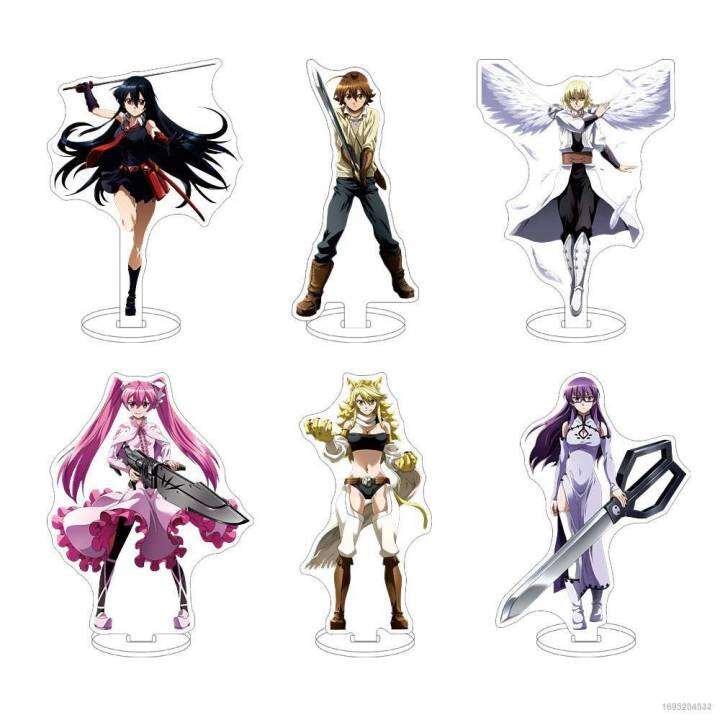 Jason Akame ga Kill! Figure Model Toy Acrylic Stands Anime Plate Holder Akame Tatsumi Mine Home