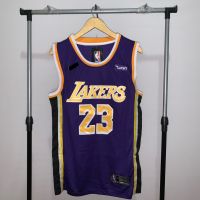 ยอดนิยม เสื้อกีฬาแขนสั้น ลายทีม NBA Swinger REVO30 Jersey Basket Game Time For Lakers Lebrown James PMmpml24JLljcn15