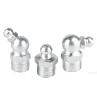 10PCS M6 M8 M10 M12 M14 Male Thread Straight Elbow Type Hydraulic Oil Zerk Grease Nipple Tube Pipe Fitting Pipe Fittings Accessories