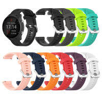 สายซิลิโคน 20 มม. สำหรับ Garmin Forerunner 158 55 645 245 เพลง vivomove HR Sport Venu 2 plus SQ สายนาฬิกาสมาร์ทสำหรับ Samsung Galaxy Watch 4 5 Pro 40mm 44mm 3 41mm สร้อยข้อมืออุปกรณ์เสริม