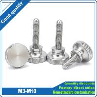 1/5 M2 M2.5 M3 M4 M5 M6 M8 M10 DIN464 GB834 304 Stainless Steel Knurl Head Hand Tighten Curtain Wall Glass Lock Thumb Screw Bolt Screw Nut Drivers