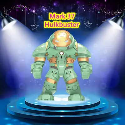 Mark 37 Hulkbuster ของขวัญวันเกิดของเล่นเพื่อการศึกษาสำหรับเด็ก DIY Building Blocks Minifigures Bricks Movie