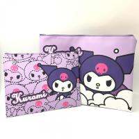 แถบข้อมูลการ์ตูน Kawaii Sanrio อนิเมะกระเป๋าใส่เอกสารน่ารักลาย Hello Kitty Cinnamoroll Kuromi Pompurin ของขวัญเด็กๆ