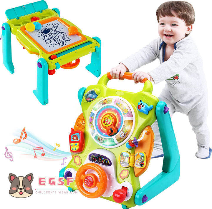 3 in 1 Baby Walker Sit to Stand Toys, Kids Activity Center, Toddlers