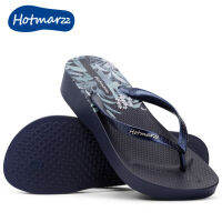 ↛Hotmarzz hemapo ส้นรองเท้าแตะผู้หญิงส้นสูง Anti-Skid รองเท้าแตะฤดูร้อนกันน้ำ flip flops flips P-flops HM7052