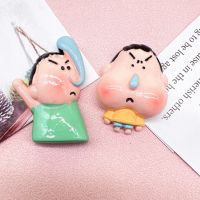 KIYO Crayon Shin-Chan Crayon Shin-Chan อุปกรณ์เสริมการ์ตูนสัตว์ใบหน้าใหญ่ชุดของตกแต่งเคสโทรศัพท์ปิ่นปักผมอุปกรณ์ตกแต่งสำหรับเด็กกล่องดินสอขนาดใหญ่