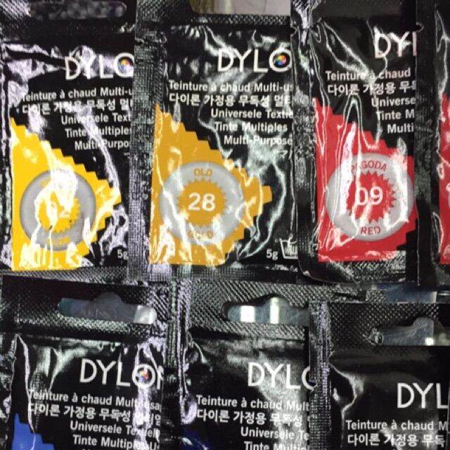 สีย้อมผ้า-dylon-ย้อมร้อน-5-8กรัม-กดเบอร์ไม่เจอแจ้งในหมายเหตุค่ะ