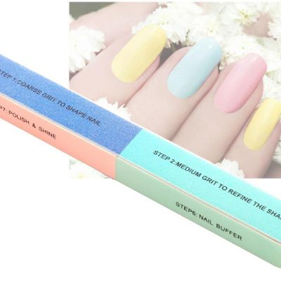 1pc sanding nail file durable gel sandpaper buffer block can be watered and polished to repair nail tools