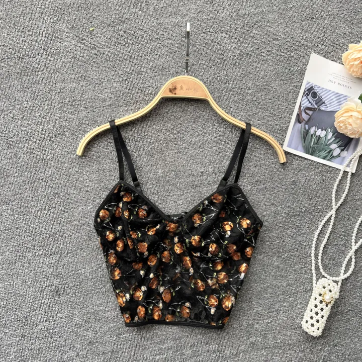 Korean Lace Crop Top Lazada PH