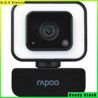 Rapoo เว็บแคม C270L FHD 1080P พร้อมกล้องจิ๋วไมโครโฟน Usb หมุนได้สำหรับการถ่ายทอดสดการประชุมทางโทรศัพท์