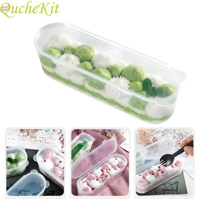 5/10pcs Clear Plastic Cake Box Ice Cream Box Long Packaging Gift Box For Mousse Pastry Cheese Cake Display Holder Food Container